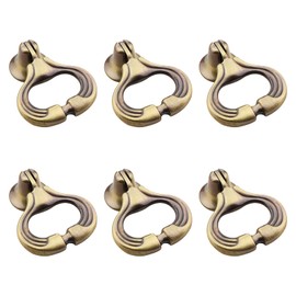 MOROBOR Antique Cabinet Pull Handle,6pcs Antique Pendant Ring Pulls Drop Handles Knobs with Single Mounting Hole for Kitchen Cabinets Wardrobe Drawer.(Ancient Cyan)