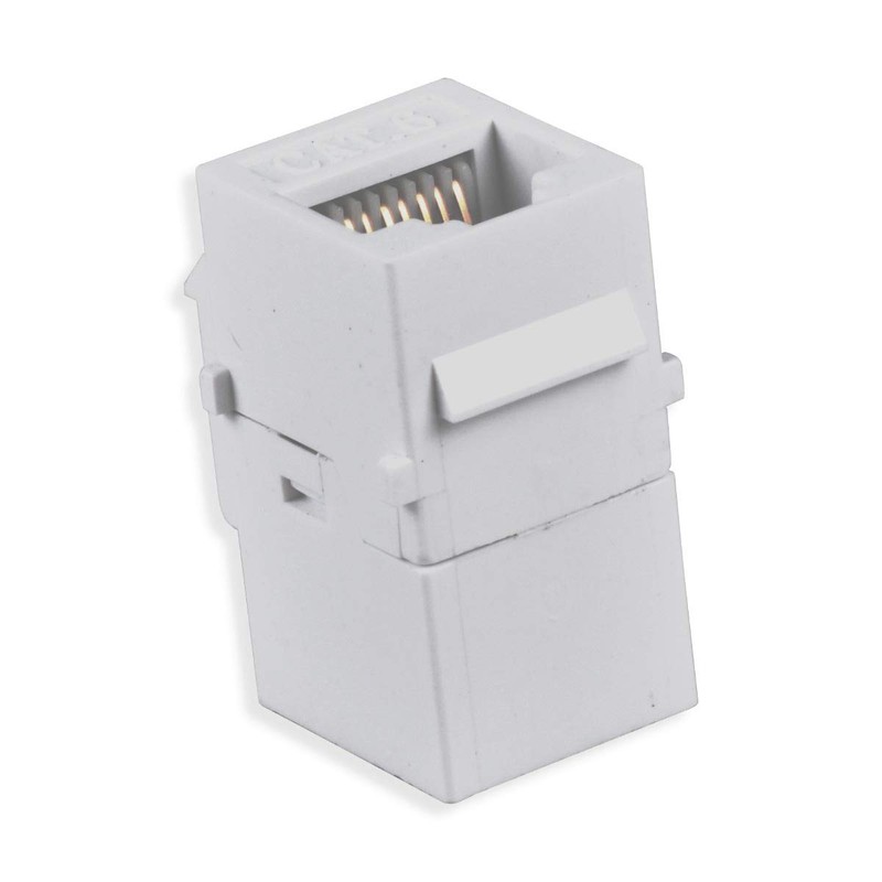Conwork Ethernet & Coax Wall Plate - Cat6 Coax Keystone