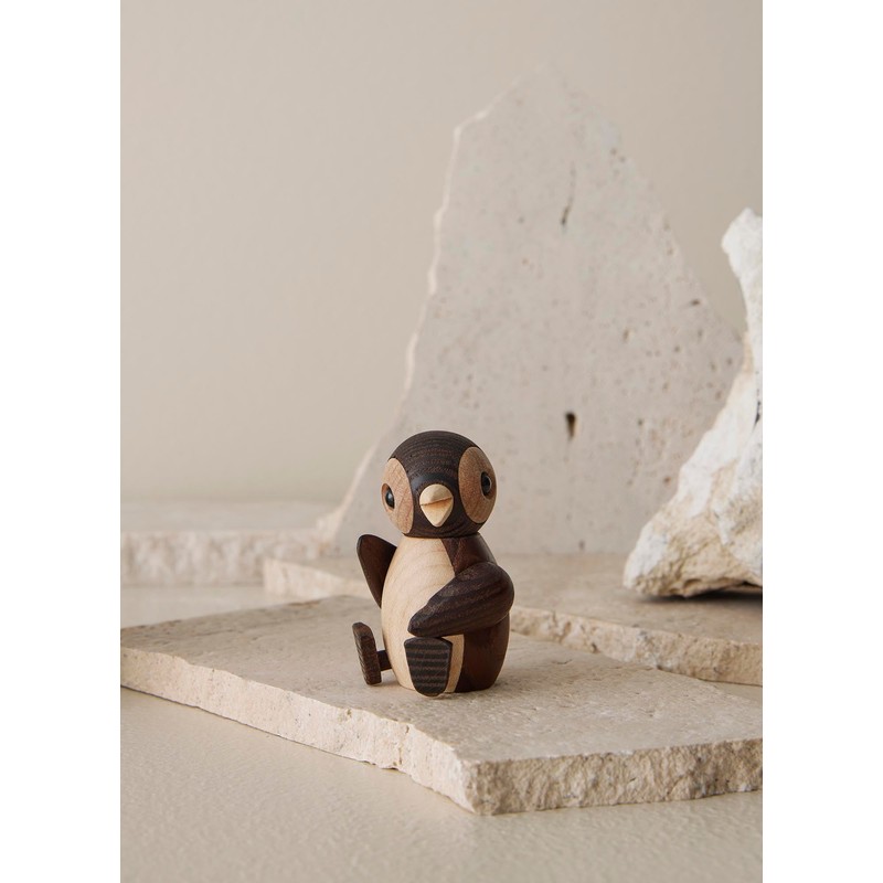 Spring Copenhagen Handmade Wooden Penguin Toy - Snow | Unique
