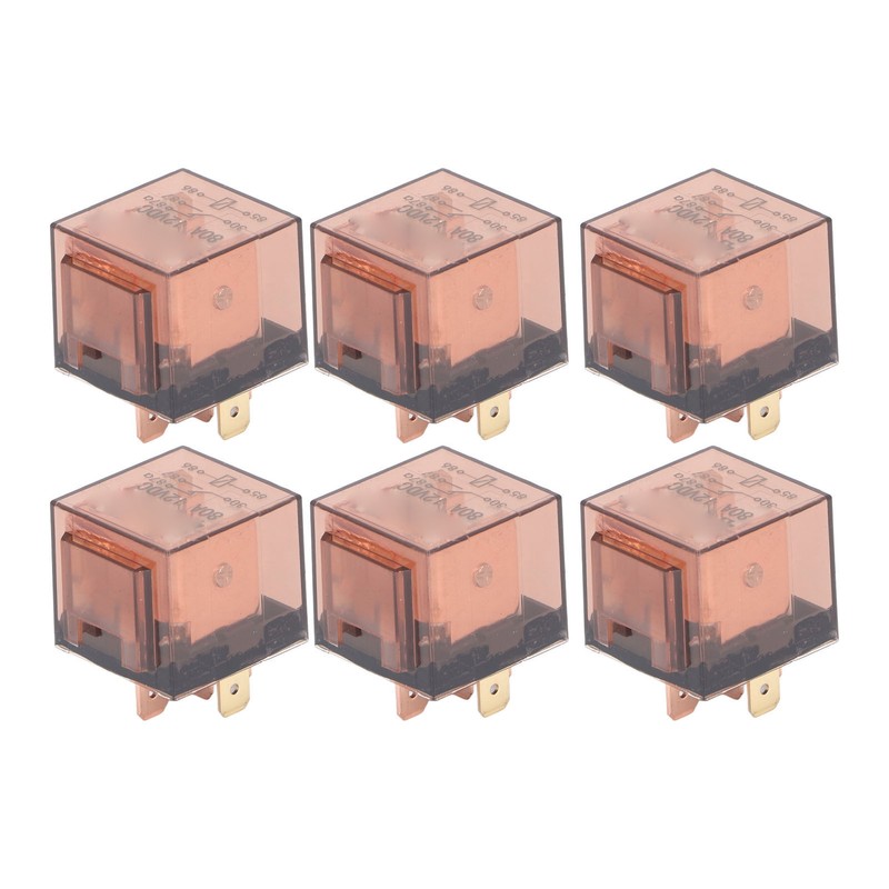 10 Pcs Waterproof Automotive Relay 80A 5 Pin SPDT Universal