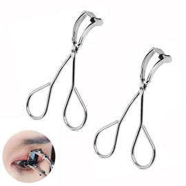 Eyelash Curler, Eyelash Curler, For Partial Areas, Set of 2, Firm Curl, Makeup, Easy to Use, Makeup, Popular, Portable, Durable, Eyelash Curler, Natural, Eye Makeup, Stainless Steel, Women's, Men's
