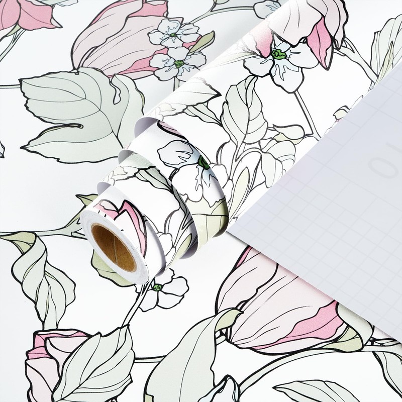 Mangoloo Boho Peel and Stick Wallpaper Floral Self Adhesive Removable