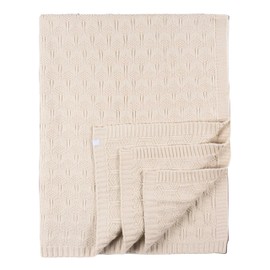 Just Born 1pk Sweater Knit Blanket - Tan