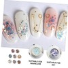 Outanaya 8pcs Manicure Glitter Powder Multi Fingernail Sequins for Nail