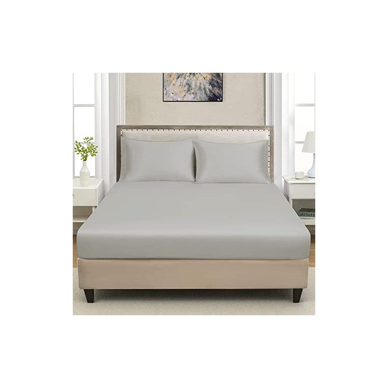 CHARKHAH Polycotton Flat Sheets with Single Double King Size Bed