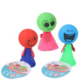 FLYPOP'S Pack of 24 Jumping Figures - Playtime - 033159PA - Multicoloured - Plastic Adults - Skill Game - Toy for Children - 8.5 cm x 3.5 cm - Ages 3+