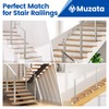 Muzata Stair Cable Railing Post 42 Inch for 25-35 Degrees