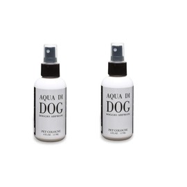 Designer Pet Colognes, Pet Fragrances for the Best Smellers. (2) 4oz Bottles (Aqua Di Dog)