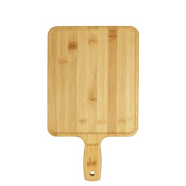 Kakuri Sangyo Bamboo Lunch Plate Cutting Board, Reversible Cutting Board, Outdoor, Handle, Long and Small, 7.9 x 9.4 x 0.6 inches (200 x 240 x 340 x 15 mm)