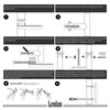 Leulan 5 Pack Kitchen Cabinet Handles Brushed Nickel and Gold