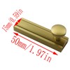 LQ Industrial Slide Bolt Latch Catch 2Inch Brass Surface Slide