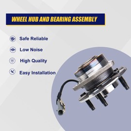 KUSATEC 513189 Front Wheel Bearing and Hub Assembly Compatible with Chevy Equinox 2005 2006, Pontiac Torrent 2006, Saturn Vue 2002 03 04 05 06 2007, 5 Lug Bolts w/ABS