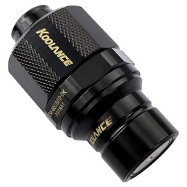 Koolance QD4-MS13X19-BK QD4 Male Quick Disconnect No-Spill Coupling, Compression for 13mm x 19mm (1/2in x 3/4in) *Black*