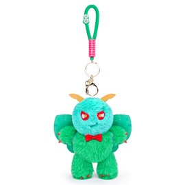 FRANKIEZHOU Emerald Moth Stuffed Animal Toy - 6.3in Green with Lanyard, Moth Plush Toy, Cute Doll, Children's Gift, Bag Decoration