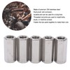 5Pcs Coupling Nut Hex Stainless Steel Anti Corrosion M12 Connector