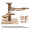 Wooden Hamster Platform Toy Hamster Playground Stand Rotating Ladder for