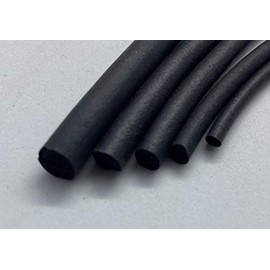 CTA Dichtungen 1 x Metre Round Cord Foam Rubber Joint Profile Round Profile Joint Sealing Tape EPDM Black Diameter 6 mm 1C16-04