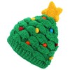 Wool Knit Christmas Tree Hat Fleece Band Lined Xmas