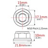 Ruifu Bicycle and Motorcycle Titanium Nuts M6 / M8 /