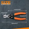 SPEEDWOX Compound Action Diagonal Cutters 6.5-Inch Wire Cutters Side Cutters