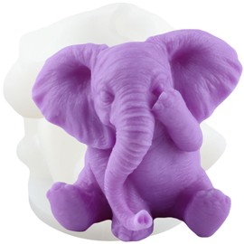 XFNMS Elephant Candle Mold Animal Elephant Resin Casting Silicone Molds for DIY Candle Making Aromatherapy Plaster Candle Polymer Clay Craft Home Decoration