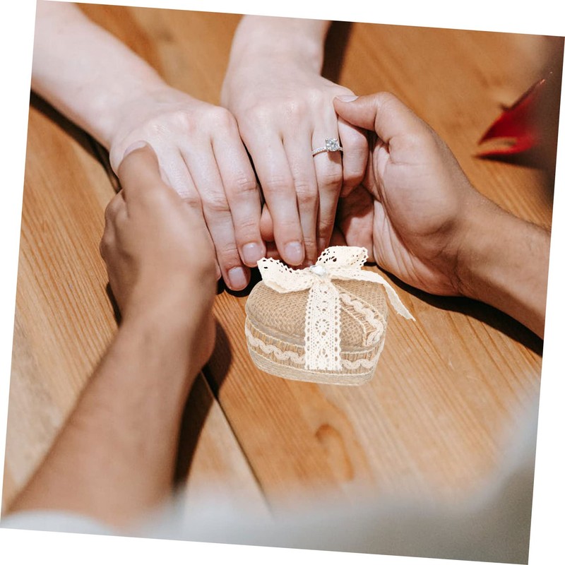 Healvian Heart Shaped Ring Storage Box Elegant Jewelry Organizer for