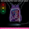 KLFVB 3PCS Girls Unicorn Backpack, Water Resistant Kids Bookbag with