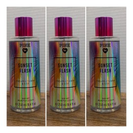 Victoria's Secret PINK Sunset Flash Body Mist ~ 8.4 fl.oz. ( Lot of 3 )