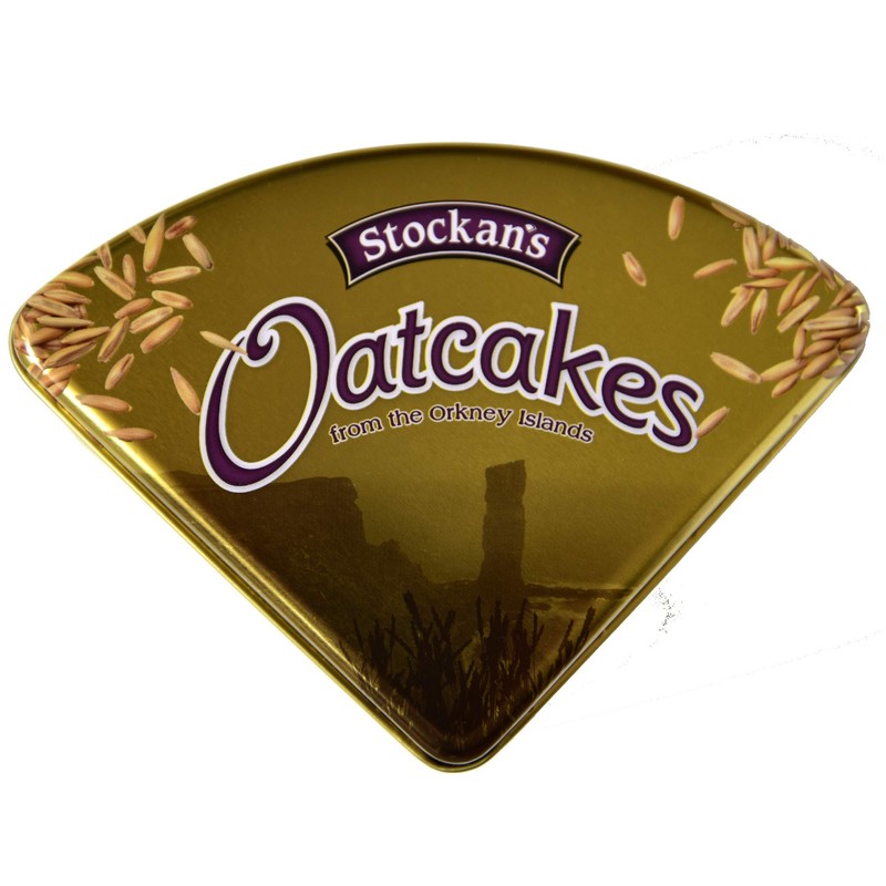 Stockan's Orkney Wholegrain Thin Oatcakes Gifting Tin - Traditional Scottish
