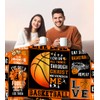 ISSOUS Basketball Blanket Gifts for Boys Girls,Basketball Blankets and Throws