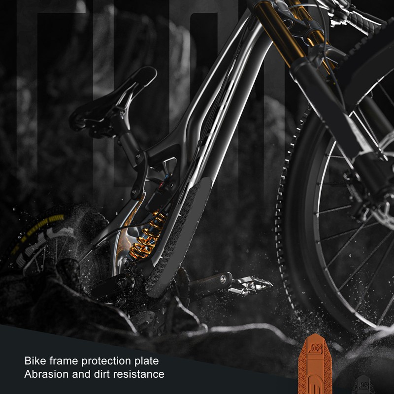 Bike Tube Frame Protector Silicone Scratch Resistant Waterproof Widened Soft