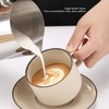 Stainless Steel Milk Frothing Pitcher, Thicken No Drip Cup with