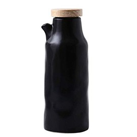 Ceramics Dispenser Bottle,Olive Oil/Soy Sauce/Vinegar Cruet, Liquid Condiment Dispenser for Kitchen Cooking,320ml (Ceramics-B)