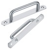 2 Pcs Pull Push Door Handles,Push Pull Door Handles,Stainless Steel