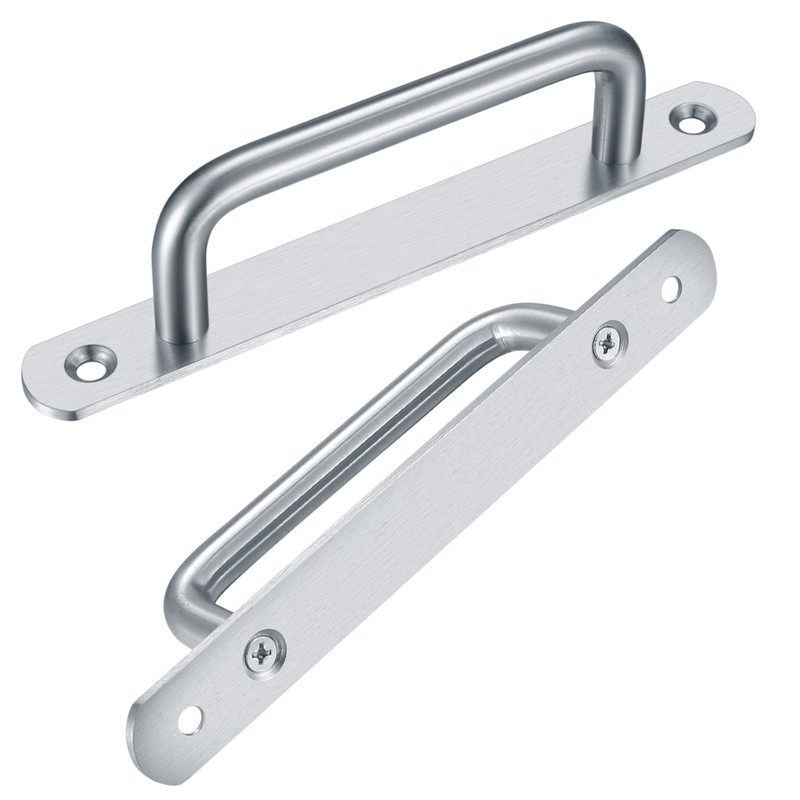 2 Pcs Pull Push Door Handles,Push Pull Door Handles,Stainless Steel