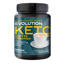 EVOLUTION, Suplemento Alimenticio en polvo, Keto Coffee Creamer, Crema de leche y triglicridos de cadena media (MCT),Keto Friendly, Sin Gluten, 40... 
