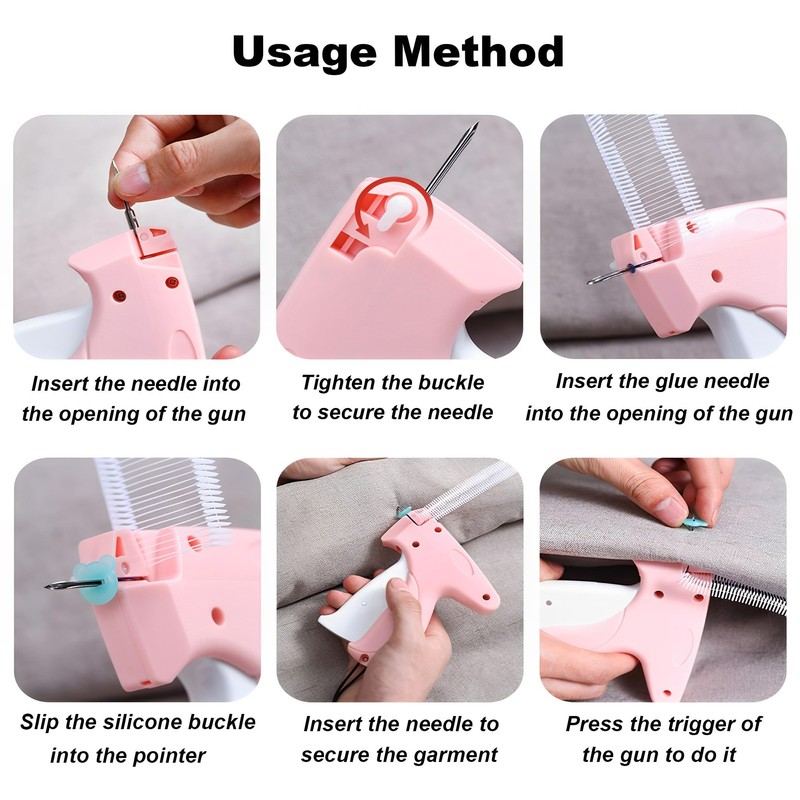Tagging Gun for Clothing, Mini Stitch Gun for Clothes Fixer