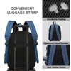 KOPHLY Mochila grande para portátil de viaje, marino, 43 cm