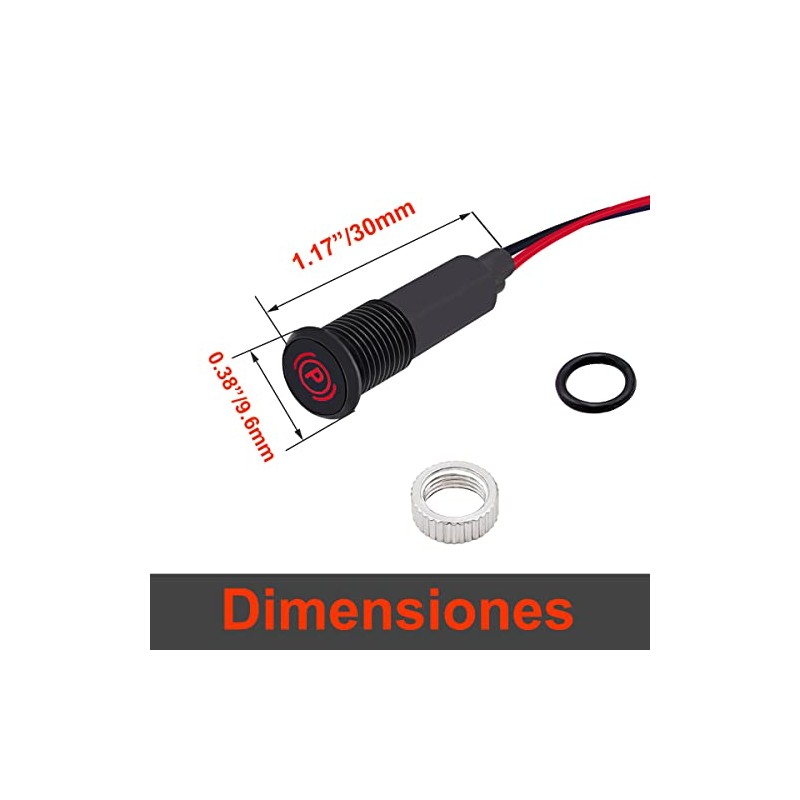 Taiss LED Indicator Pilot Dash Light with Symbols (Single Arrow)