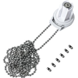 Roller Shade Clutch for 1 1/2" (38mm) Tube with Stainless Steel 4.5mm Bead Chain and 5 Connectors Fix or Replace The Broken Gear on Blinds & Shades