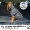 Elite Paws® UK: Luxury Dog Drying Coat, Thicker & Softer