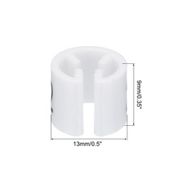 sourcing map Clothes Hanger Marker Colored Hanger Sizer Garment Markers Tag (Number 1-100, White) for Garment Clothing Color Coding, Set of 100