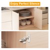 Luokim 2 Pack Inset Soft Close Cabinet Hinges, Frameless European