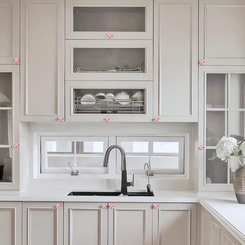 Corasays Starfish Shape Drawer Cupboard Pulls Handles Wardrobe Drawer Cabinet