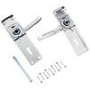 Merriway BH00002 Bright Aluminium Lock Handle Set, 150 mm (6