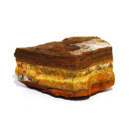 Grounding Stone - Reiki Healing Energy Charged Raw Tigers Eye Crystal Piece (Beautifully Gift Wrapped)