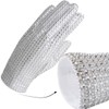 BOMJJOR Michael Diamond Glove for Kids Fans Billie Jean Rhinestone