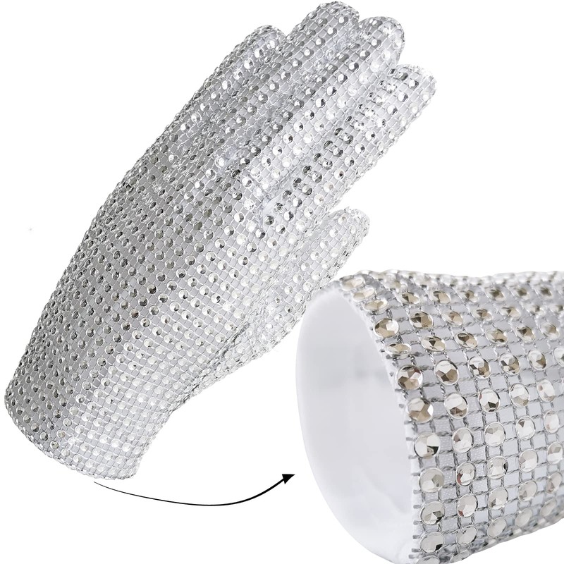 BOMJJOR Michael Diamond Glove for Kids Fans Billie Jean Rhinestone