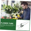 Mipcase 8Pcs Floral Water Tubes with Suction Cups Durable Flower