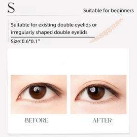 VIVIDCHIC Eyelid Tape, 108Pcs Double Eyelid Tape for Hooded Eyes Invisible, Invisible Eyelid Tape for Droopy Eyes, Suitable for Uneven or Monolids, Instant Eye Lift without Surgery. (S-100pcs), Beige